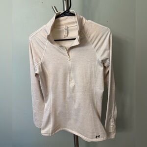 Under Armour Light Beige Quarter-Zip Top